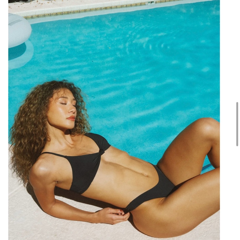 Black Women's Swim Top